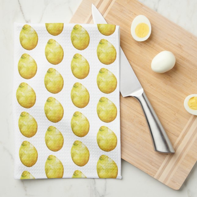 Lemon Tea Towel (Quarter Fold)
