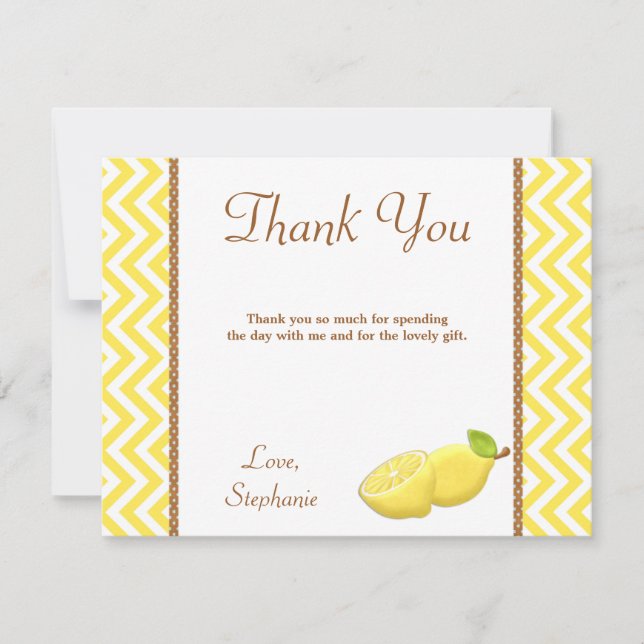 Lemon Thank You Card (Front)