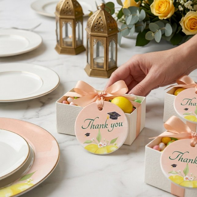 Lemon them Graduation Party  Favour Tags (Creator Uploaded)