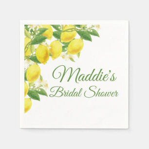 Lemon Theme Personalised Napkin