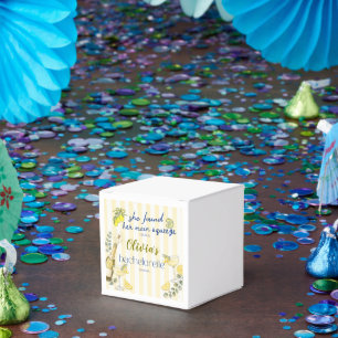lemon theme she found her main squeeze custom favour box