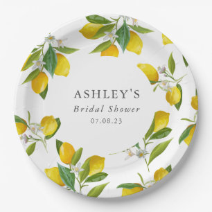 Lemon themed Bridal shower  Paper Plate