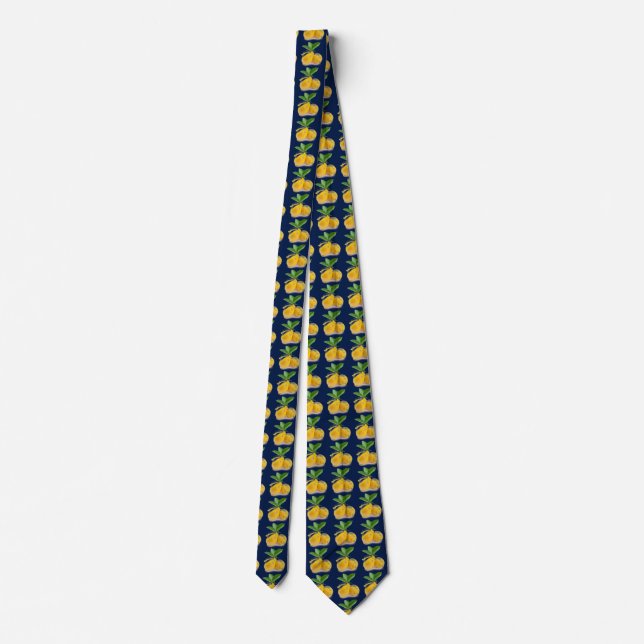 LEMON TIE DARK BLUE BACKGROUND (Back)
