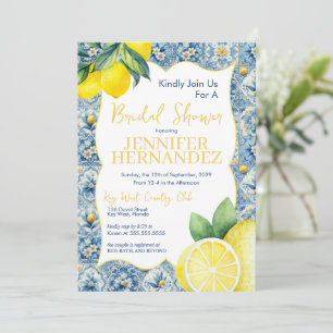Lemon Tile Bridal Shower  Invitation