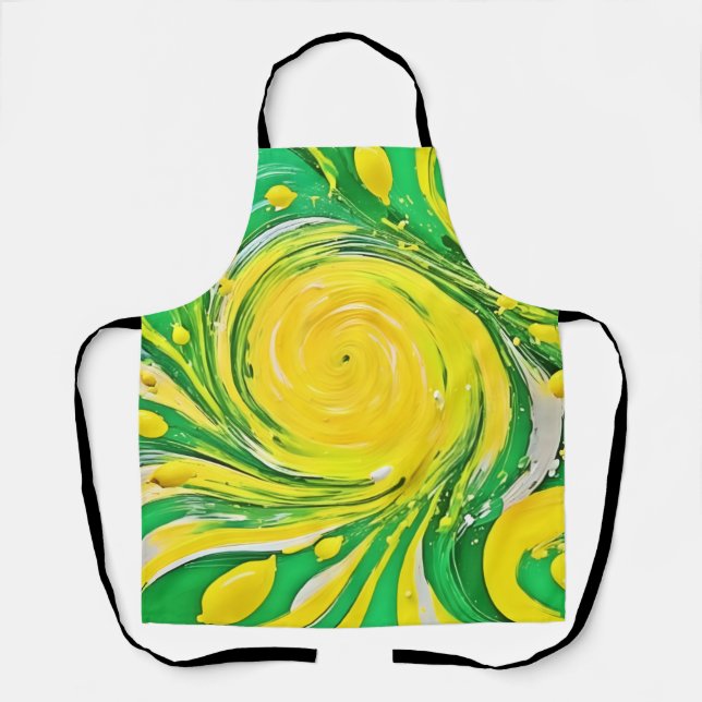 Lemon Tornado Design Apron (Front)