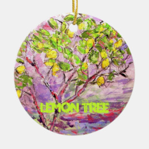 lemon tree art ceramic tree decoration