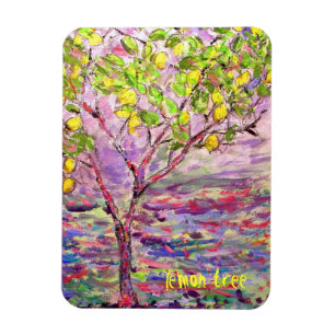 lemon tree art magnet