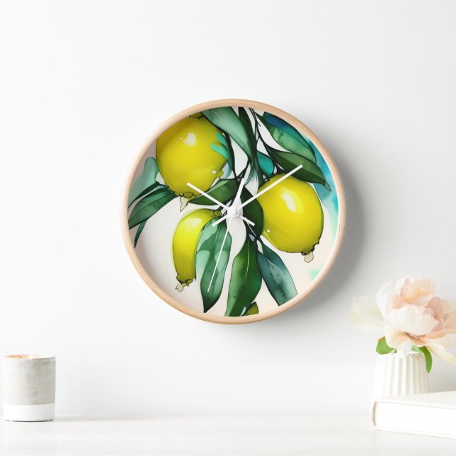 Lemon Tree Branch Clock (Home)