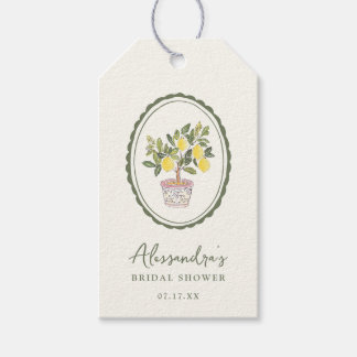 Lemon Tree Bridal Shower Thank You Gift Tags