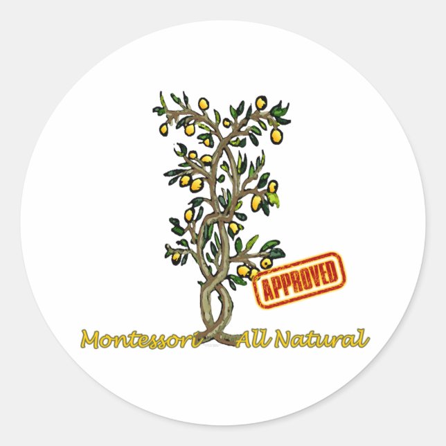 Lemon Tree Classic Round Sticker (Front)