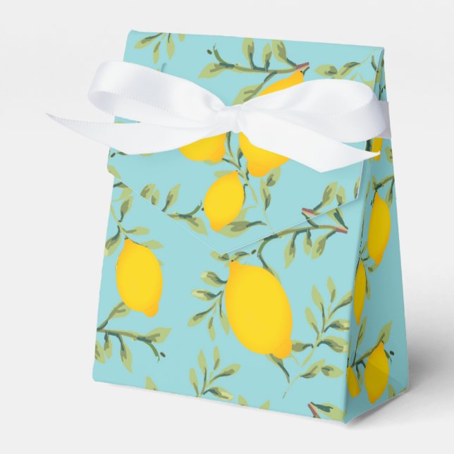 Lemon Tree Party Favour Box (Front Side)