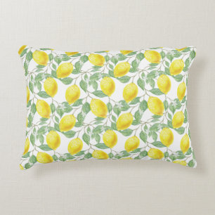 Lemon Tree Pattern Decorative Cushion