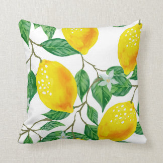 LEMON TREE PILLOW, Yellow & Green Cushion