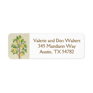 Lemon Tree return address label