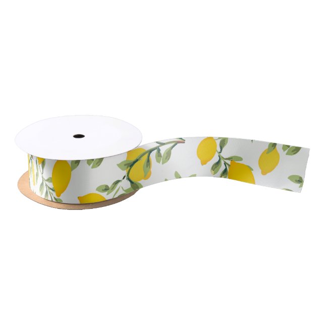 Lemon Tree Ribbon Satin Ribbon (Spool)