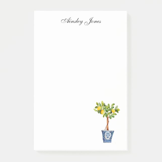 Lemon tree topiary  post-it notes (Front)