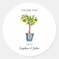 Lemon tree topiary Thank You Wedding 