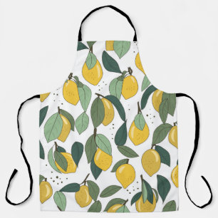 Lemon Tropical: Bright Vintage Seamless Apron