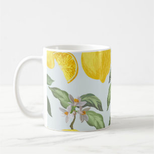 Lemon Tropical Fruit Vintage Pattern Coffee Mug