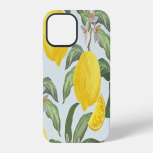 Lemon Tropical Fruit Vintage Pattern iPhone 12 Case