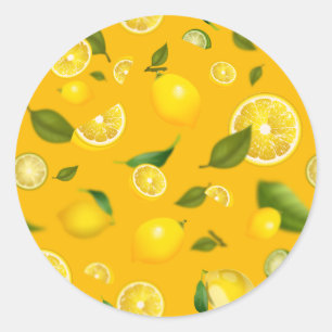 Lemon Variety 7 Classic Round Sticker
