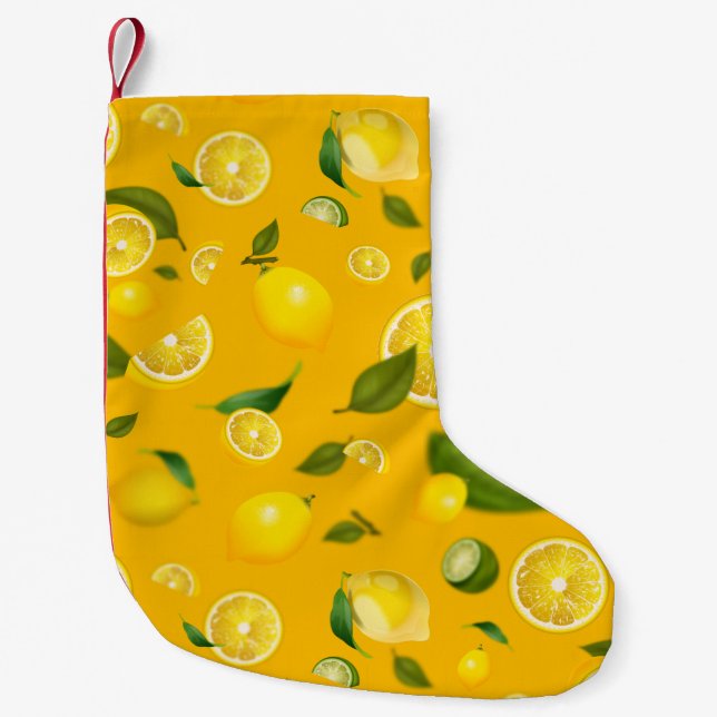 Lemon Variety 7 Small Christmas Stocking (Front)