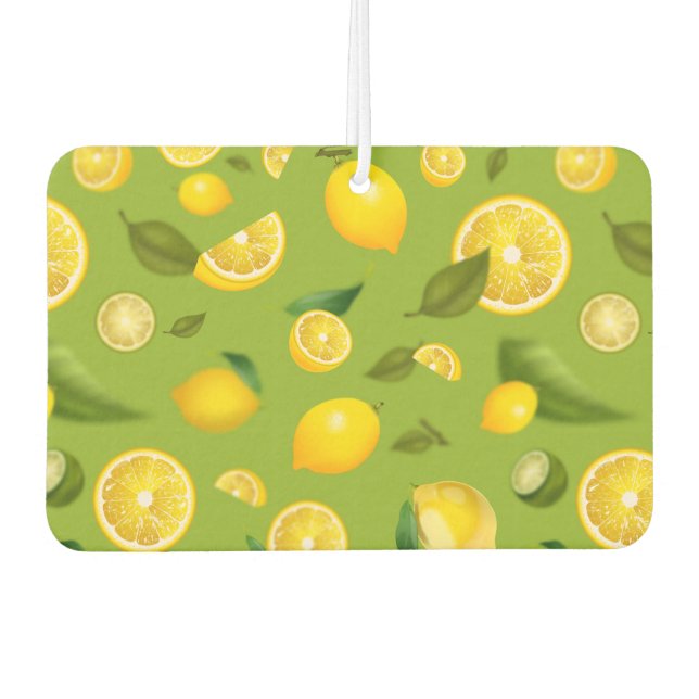 Lemon Variety 8 Car Air Freshener (Front)