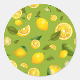 Lemon Variety 8 Classic Round Sticker