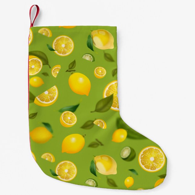 Lemon Variety 8 Small Christmas Stocking (Front)