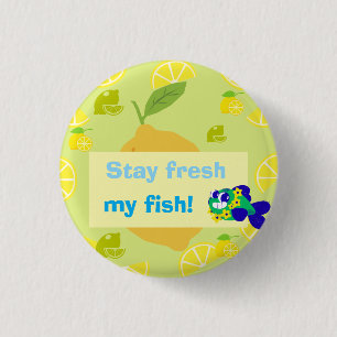 Lemon Vibes 3 Cm Round Badge