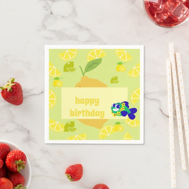 Lemon Vibes  Napkin (Insitu)