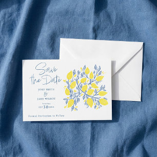 Lemon vines save the date