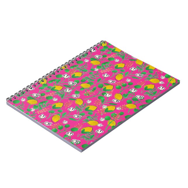 lemon watercolor notebook (Left Side)
