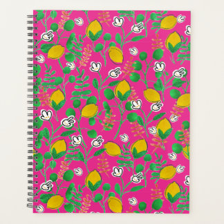 lemon watercolor planner