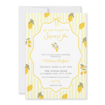 Lemon We Can't Wait to Squeeze You Baby Shower