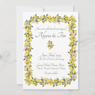 Lemon Wedding Invitations