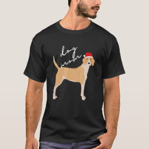 Lemon & White English Foxhound Dog Mum Christmas T-Shirt