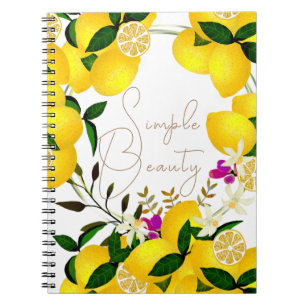 Lemon White Notebook