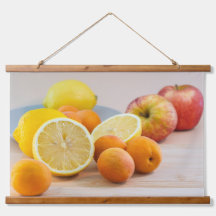 Lemon With Apricots And Apples Food Photography