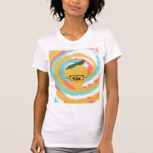 Lemon with Attitude and Glasses Tie Dye T-Shirt