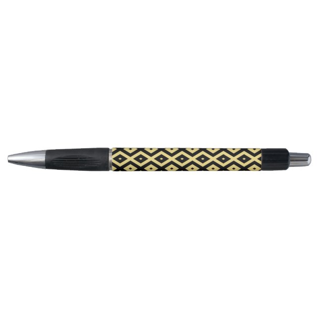Lemon yellow and black diamond pattern (Front)