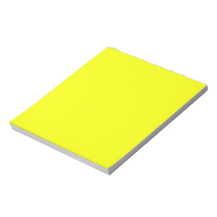 Lemon Yellow Background Colour Customise This! Notepad