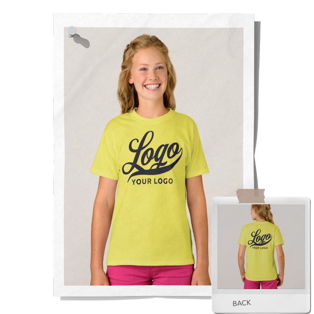 Lemon Yellow Company Logo Swag Business Kids Girls T-Shirt (Creator Uploaded)