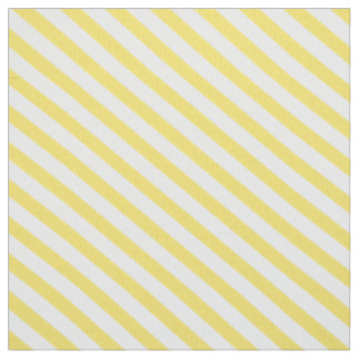Lemon Yellow Diagonal Stripes Fabric
