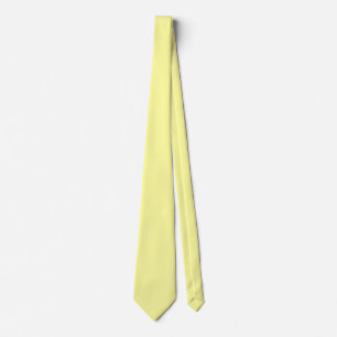 Lemon Yellow FFFF9F Colour with Add a Name Option Tie