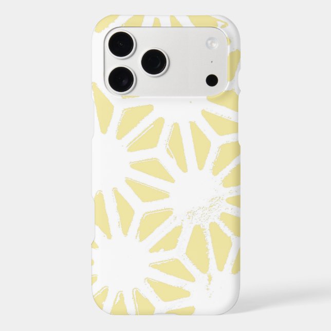 Lemon yellow geometric pattern (Back)
