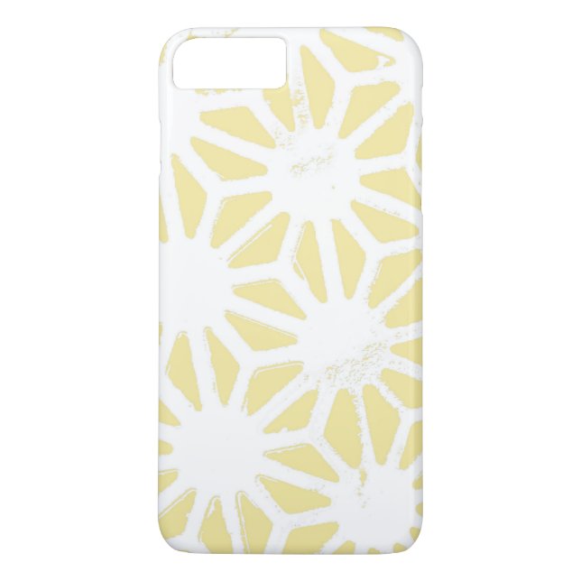 Lemon yellow geometric pattern Case-Mate iPhone case (Back)