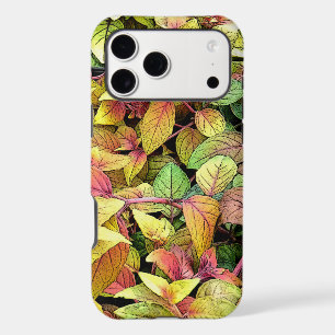 Lemon-Yellow, Lime-Green and Blushing Pink Leaves