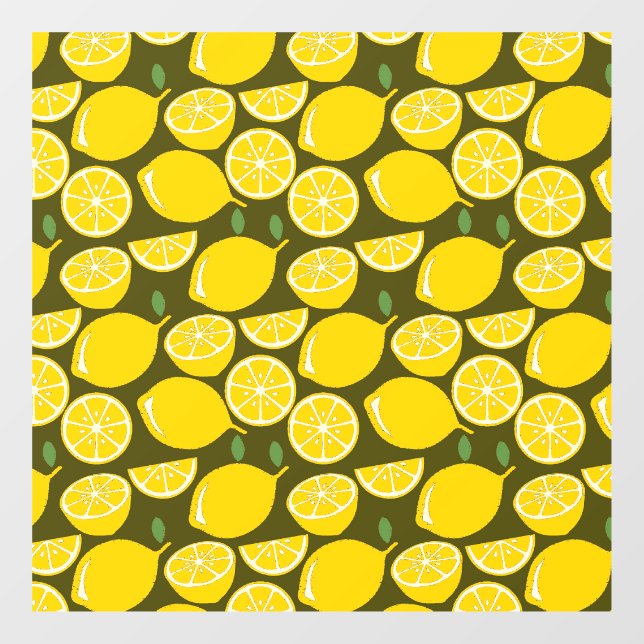 Lemon Yellow Modern Fun Cute (Sheet)