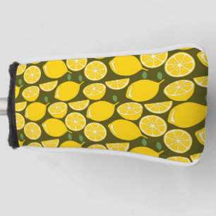 Lemon Yellow Modern Fun Cute Golf Head Cover